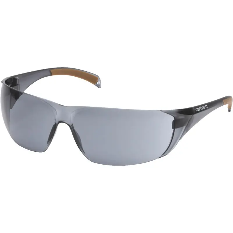 Carhartt Billings Temple Safety Glasses – Gray Lenses, Gray Frame