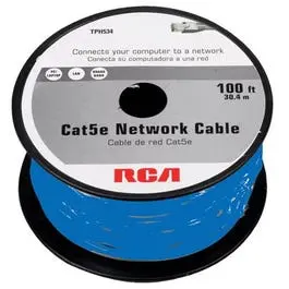 Cat5e Ethernet Cable – 100-Foot Unshielded Twisted Pair Network Cable