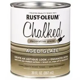 Chalked Decorative Aged Glaze Topcoat – 30 oz Bottle