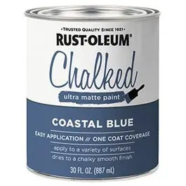 Chalked Ultra Matte Interior Paint in Coastal Blue – 30 oz Can