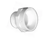 Charlotte Pipe 1-1/2-Inch Hub x 1-1/2-Inch MIP Schedule 40 DWV PVC Adapter