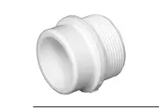 Charlotte Pipe 1-1/2-Inch SPG x 1-1/2-Inch MIP Schedule 40 DWV PVC Adapter