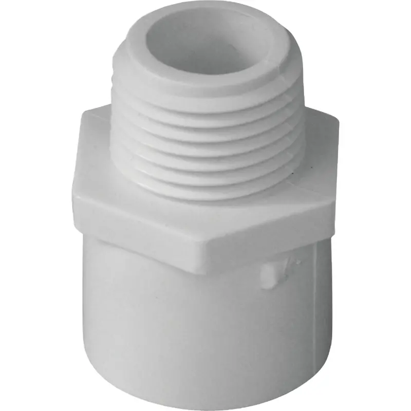 Charlotte Pipe 1-1/4″ Schedule 40 Male PVC Adapter – Slip x Threaded