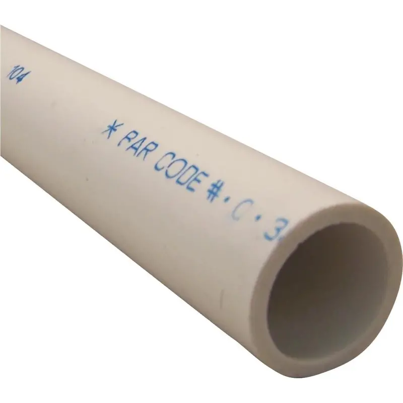 Charlotte Pipe: 1.25″ x 2′ Schedule 40 Cold Water PVC Pressure Pipe