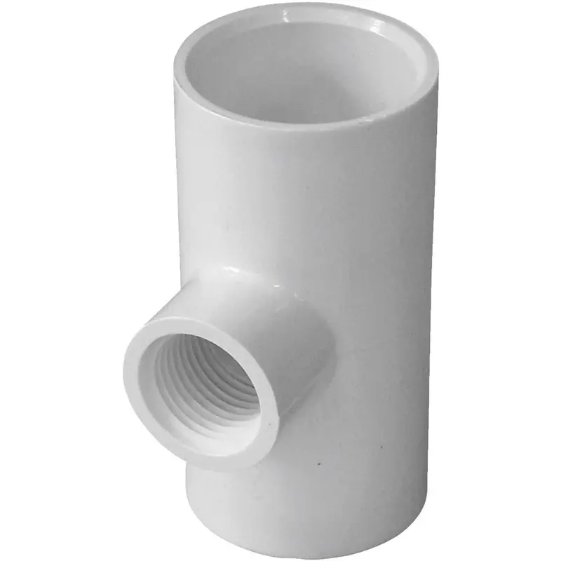 Charlotte Pipe 1-Inch Solvent Weld x 1/2-Inch FIP PVC Tee Fitting