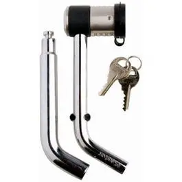 Chrome-Plated Bent Receiver Pin Lock for Hitch Accessories