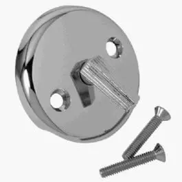 Chrome Tub Overflow Faceplate for Bathtub Drain Assembly