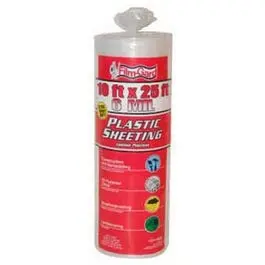 Clear 6-Mil Polyethylene Sheeting – 10 x 25 Feet Heavy-Duty Roll