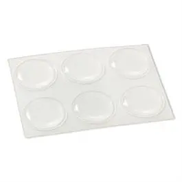 Clear Round Vinyl Bumpers – 3/4-Inch Diameter, Easy-Stick Backing (6-Pack)
