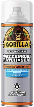Clear Waterproof Spray Sealant and Patch – 14 oz Aerosol Can