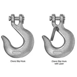 Clevis Slip Hook with Latch – 5/16 in Diameter, Heavy-Duty