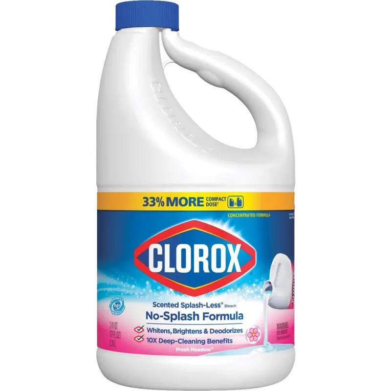 Clorox Fresh Meadow Concentrated Splash-Less Bleach – 77 oz