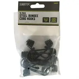 Coated Bungee Hooks – 5/16-Inch Diameter, 10-Pack