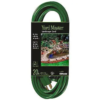 Coleman Cable 20-Foot Green Outdoor Extension Cord (16/3 AWG)