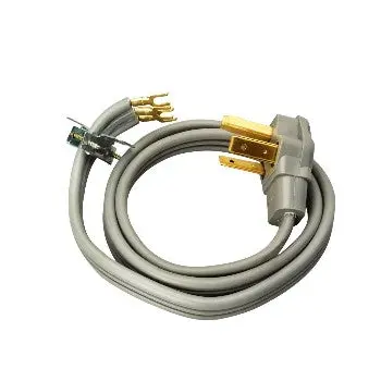 Coleman Cable 6-Foot 3-Conductor Dryer Power Cord – NEMA 14-30P to 14-30R