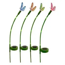 Color-Changing Solar Dragonfly Fiber Optic Stake Light