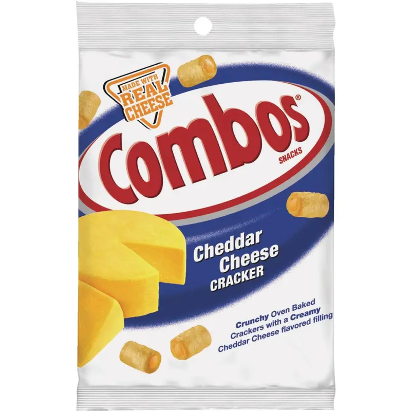 Combos Cheddar Cheese Crackers – 6.3 oz Snack Pack