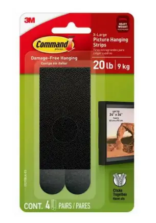 Command Picture Hanging Strips – 4-Pair Pack for Damage-Free Frame Mounting