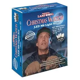 Commercial LED Light String – Pure White M8 Bulbs, 50-Count, Griswold Certified