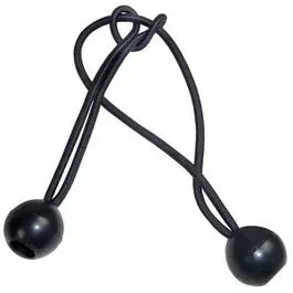Compact Black Bungee Cords – 8-Inch Length, 25-Pack