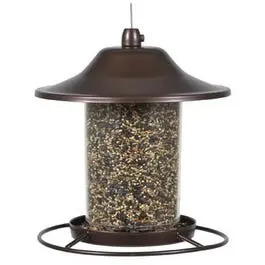 Compact Panorama Bird Feeder – 9.25-Inch Clear Acrylic Design with Wide Viewing Area