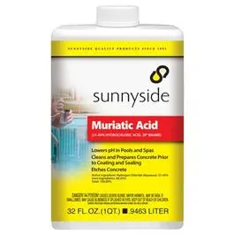 Concentrated Muriatic Acid – 1-Quart Industrial-Strength Cleaner