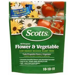 Continuous-Release All-Purpose Fertilizer – 10-10-10 Formula, 3-Pound Bag