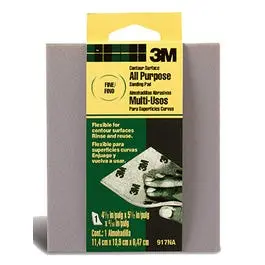 Contour-Fit Sanding Sponge – Fine Grit, 4.5″ × 5.5″ × 3/16″