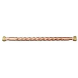 Corrugated Copper Water Heater Hose – 3/4″ FIP x 18″