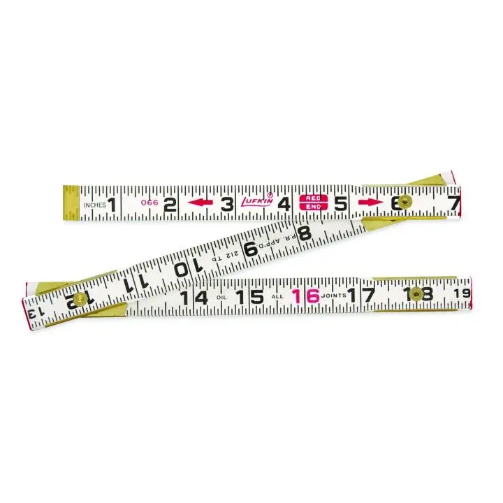Crescent Lufkin Red End Flat Reading Wood Rule – 5/8 in x 6 ft