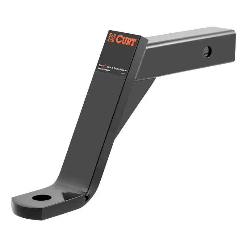 CURT Class 3 Adjustable Ball Mount – 2-Inch Shank, 8-Inch Drop, 5,000-Lb Capacity (#45890)