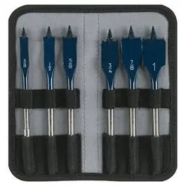 Dare Devil Standard Spade Bit Set, 6-Piece Wood Boring Kit
