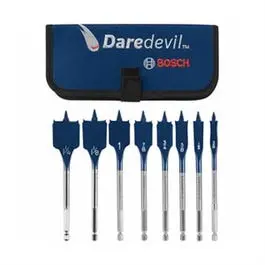 Daredevil 8-Piece Spade Bit Set for Wood Drilling