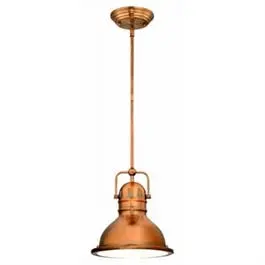 Dimmable Washed Copper Mini Pendant Light – 9W LED