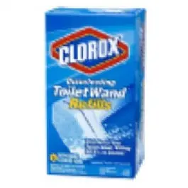 Disinfecting Toilet Wand Refill Heads with Cleaner – 6-Pack