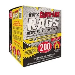 Disposable Lint-Free Wiping Cloths – 10″ x 11″, 200 Count Bulk Pack
