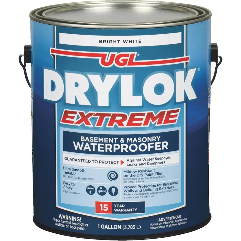 Drylok Extreme White Waterproofer – 1-Gallon Basement & Masonry Sealer