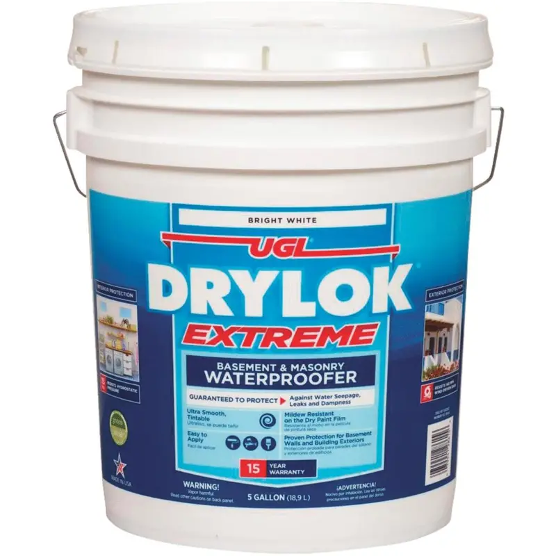 DRYLOK White Masonry Waterproofer – 5-Gallon Concrete Sealant