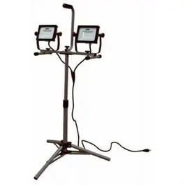 Dual-Head LED Work Light – 6000 Lumens, 64-Watt, 18/3 Cord