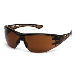 Easley Safety Glasses – Bronze Anti-Fog Lens with Black/Tan Dual-Tone Frame
