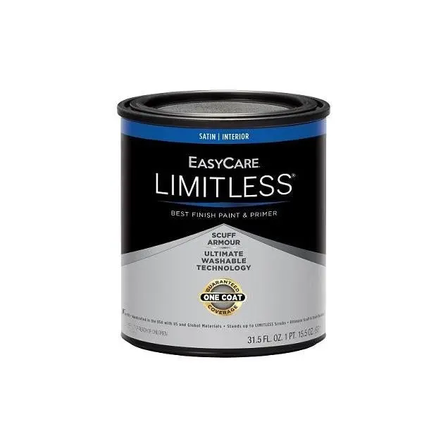 EasyCare Limitless 1-Quart Medium Base Satin Interior Paint and Primer