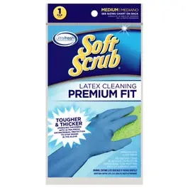 Embossed Latex Gloves – Medium Fit Pair with Reinforced Palm Grip