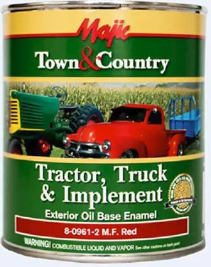 Equipment Enamel Paint – Massey Ferguson Red (Galvanized Can)