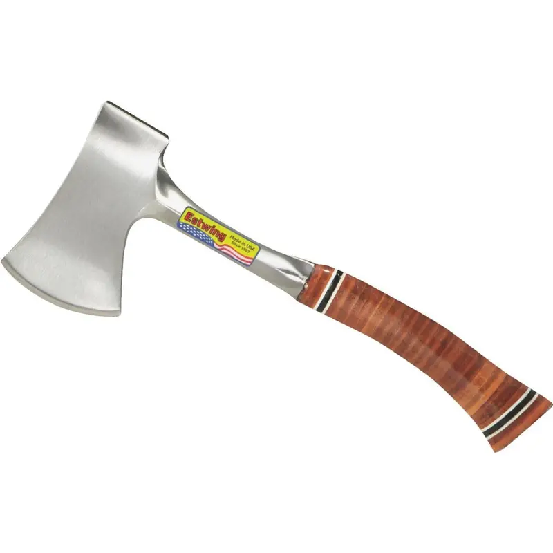 Estwing 10-Inch Sportsman’s Camper Axe with Leather-Wrapped Handle