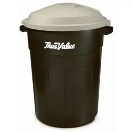 Evergreen 32-Gallon Outdoor Trash Can – Heavy-Duty Design