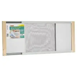 Extendable Window Screen – 10″ × 19″ to 33″ Adjustable Aluminum Frame Replacement