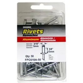 Extra-Long Aluminum Rivets – 50-Pack, Heavy-Duty Fasteners for Sheet Metal Projects