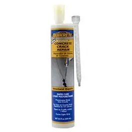 Fast-Setting Concrete Crack Repair Compound – 8.6-Ounce Tube, No-Mix Formula