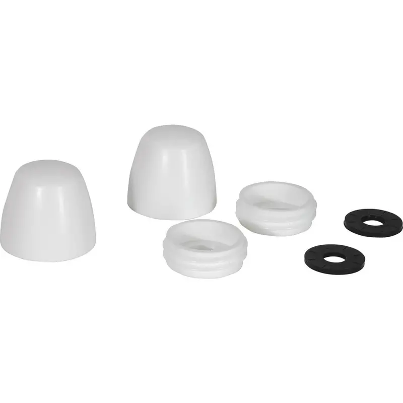 Fluidmaster Smart Cap White Plastic Toilet Bolt Covers – 2-Pack