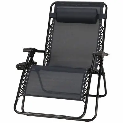 Four Seasons Courtyard Sunny Isles Zero-Gravity Recliner – Powder-Coated Steel Frame